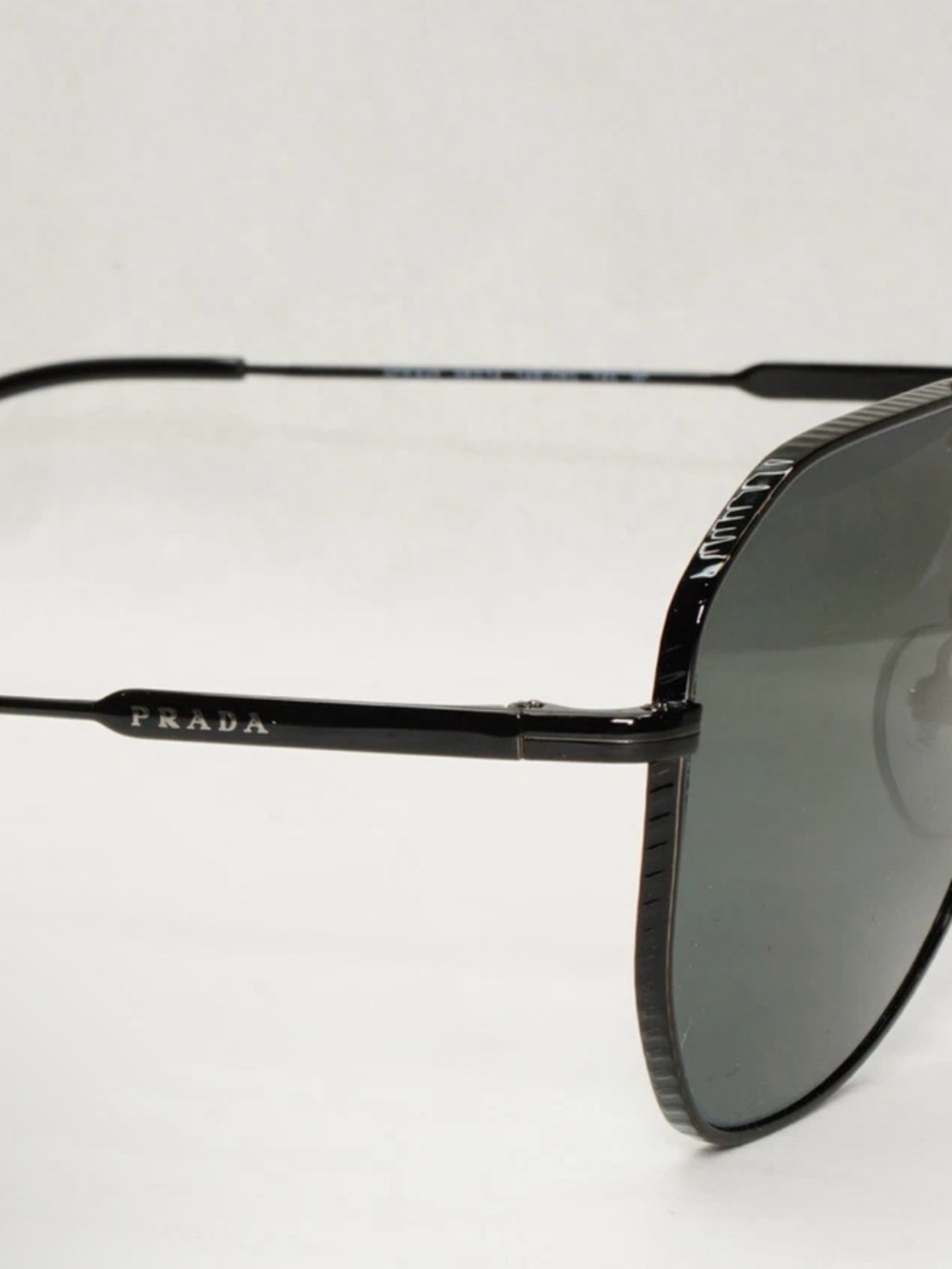 Prada Unique Irregular Aviator Black Sunglasses ⭐️Sold Out⭐️ - Picture 5 of 7